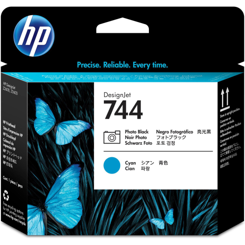 HP 744 TESTINA NERO FOTOGRAFICO/CIANO